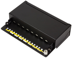 Desktop Patch Panel Kat.6A, Klasse EA, 8-Port, schwarz