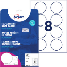 Etiquette pour badge - rond