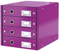 Bloc de classement Click & Store WOW, violet