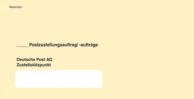 Zustellungsumschlag, 235 x 120 mm, mit Fenster