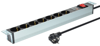   19" Steckdosenleiste mit Überspannungsschutz