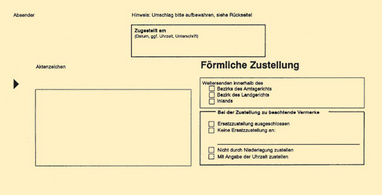 Zustellungsumschlag DIN lang, ohne Fenster