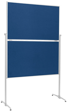 Tableau de présentation, pliable - feutre bleu
