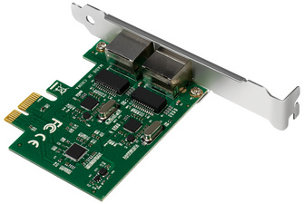 PCI Gigabit Ethernet RJ45 Netzwerkadapter, 2-Port