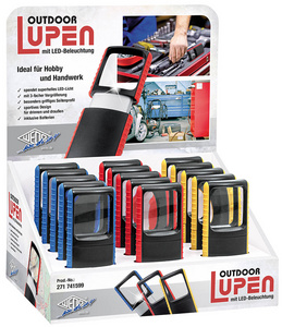 Outdoor-Rechtecklupe mit LED-Beleuchtung, 15er Display