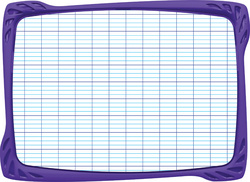 Ardoise FLEX, une face quadrillée