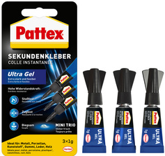 Sekundenkleber Ultra Gel MINI TRIO