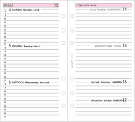 Kalender 2026, 1 Woche / 2 Seiten