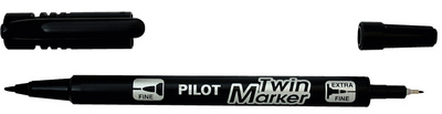 Permanent-Marker "Twin-Marker", schwarz