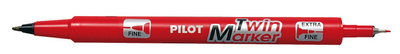 Permanent-Marker "Twin-Marker", rot