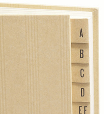 Pultordner, A - Z, Detail