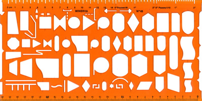Organigraph Schablone Symbole No.45