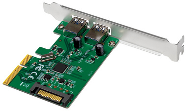 USB 3.1 PCI-Express Karte, 2 Port