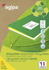  Étiquettes multi-usage, recyclées