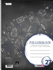Visuel de référence: cahier à spirale "College", A4 - ligné
