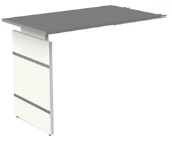 Zubehör: Wangen-Anbau-Schreibtisch "Form 4", graphit
