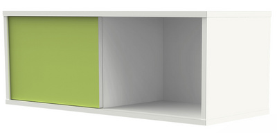  Wand- / Aufsatzregal, weiß / grün