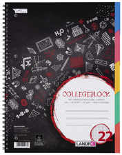 Cahier à spirale avec intercalaires "COLLEGE"