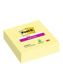 Bloc-note adhésif super sticky notes en grand format, 101 x 101 mm
