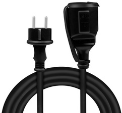 Symbolbild: Schutzkontakt - Stromverlängerungskabel