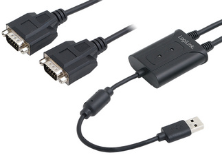 USB 2.0 - 2 x RS232 Adapterkabel