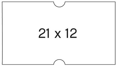 Etiquettes pour pinces à étiquetter, 21 x 12 mm - Format