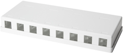 Keystone Aufputz-Leergehäuse, 8-fach
