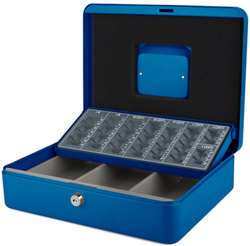 Geldkassette mit Zähleinsatz, blau
