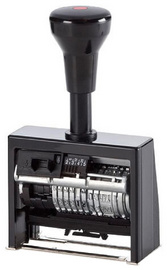 Paginierstempel "ND6K" mit Datum