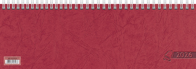 Tischkalender "Querterminbuch", rot