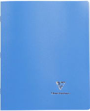 Cahier piqûre couverture polypro, bleu