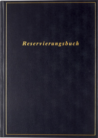Reservierungsbuch, schwarz
