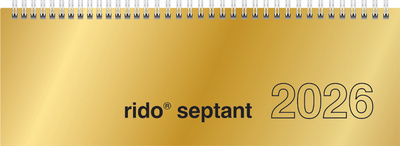 Tischkalender "septant", gold