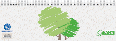 Tischkalender "Querterminbuch", beige