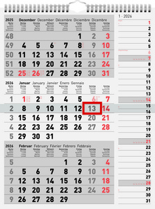 Wandkalender "3-Monatskalender Kombi Planer 3"