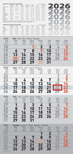 Wandkalender "4-Monatskalender quattroplan 2"