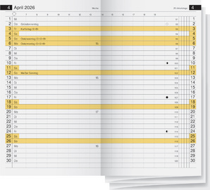 Kalender-Einlage "Miniplaner d15"
