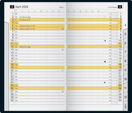 Taschenkalender "M-Planer" - Innenansicht