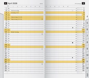 Kalender-Einlage "M-Planer", mit Monatsregisterschnitt