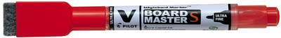 Whiteboard-Marker V BOARD MASTER S mit Schwämmchen, rot