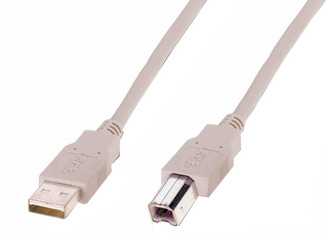 USB 2.0 Anschlusskabel, beige