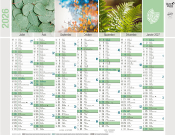 Visuel de référence: Calendrier mural "Equology", face 2