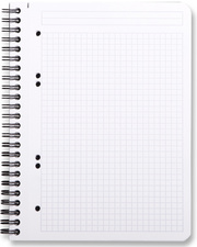 Cahier à spirale "Note Book", quadrillé - ouvert