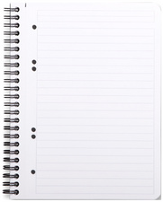 Cahier à spirlae "Note Book", ligné - ouvert