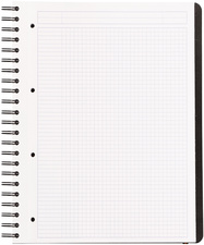 Cahier à spirale "Pro Book", quadrillé - ouvert