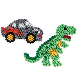 Visuel de référence: Perles à repasser midi "Small World Auto & Dino", utilisation