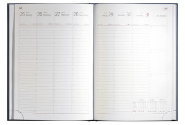 Taschenkalender Sidney 2026 - Innenansicht