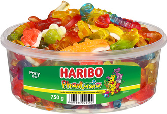 Bonbon gélifié aux fruits PHANTASIA, boîte ronde de 750 g