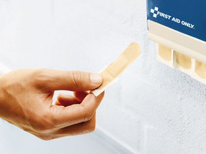 Pflasterspender QuickAid, Anwendungsbeispiel