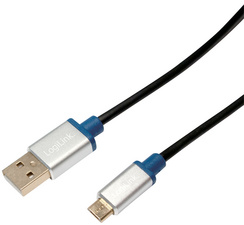Symbolbild: Premium USB 2.0 Anschlusskabel, USB A-Stecker - USB-B Micro Stecker